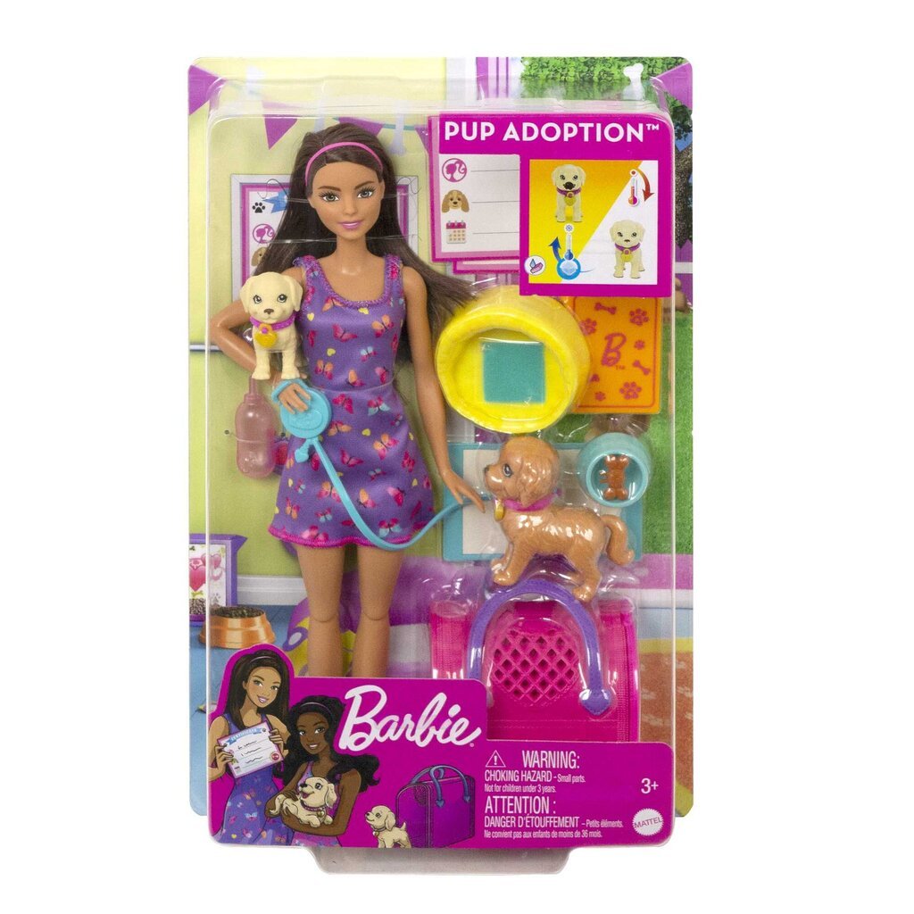 Barbie® võtab kutsikad komplekt HKD86 цена и информация | Tüdrukute mänguasjad | kaup24.ee