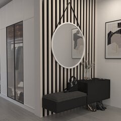 Круглое зеркало Grace, 80 см, белый цвет цена и информация | Подвесные зеркала | kaup24.ee