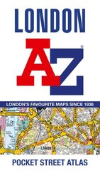 London A-Z Pocket Atlas 12th Revised edition цена и информация | Путеводители, путешествия | kaup24.ee