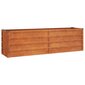 vidaXL taimekast, hall, 160x40x45 cm, Corten-teras hind ja info | Dekoratiivsed lillepotid | kaup24.ee