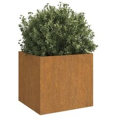 vidaXL taimekast, hall, 32 x 30 x 29 cm, ilmastikukindel teras hind ja info | Lillekastid | kaup24.ee