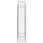 vidaXL kaarekujuline gabioonkorv, 100x30x120/140 cm, tsingitud raud hind ja info | Lillekastid | kaup24.ee