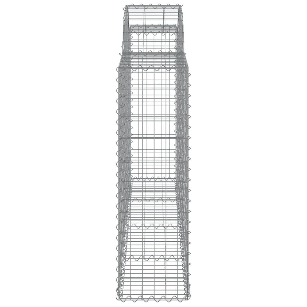 vidaXL kaarekujuline gabioonkorv, 200x30x100/120 cm, tsingitud raud цена и информация | Aiad ja tarvikud | kaup24.ee