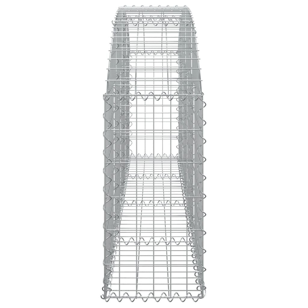 vidaXL kaarekujuline gabioonkorv, 200x30x60/80 cm, tsingitud raud hind ja info | Aiad ja tarvikud | kaup24.ee