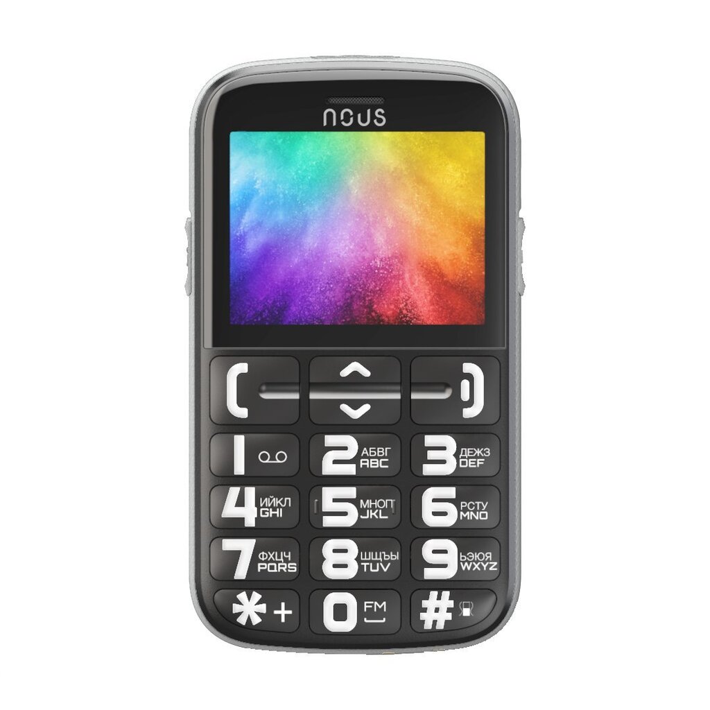 Telefon Nous NS2422 Helper, Dual SIM, must hind ja info | Telefonid | kaup24.ee