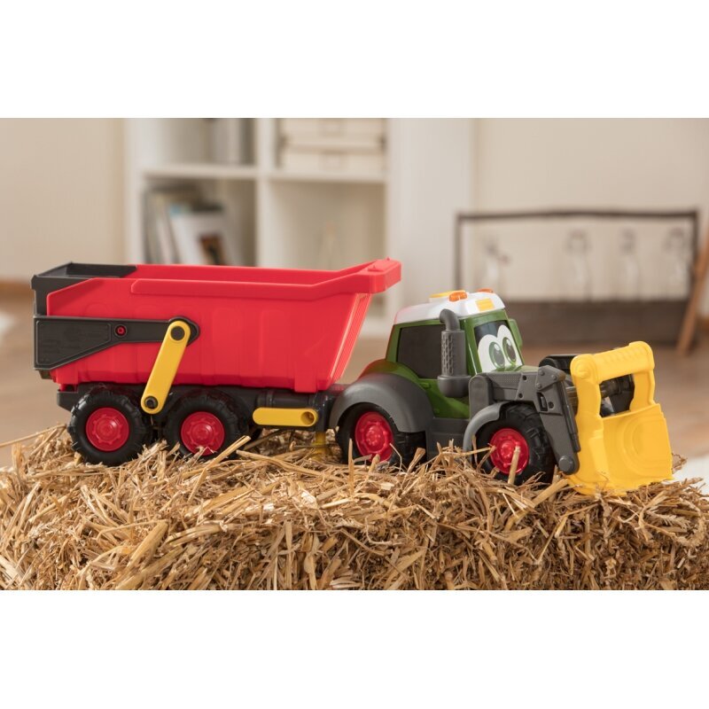Traktor koos haagisega Happy Fendt Trailer, 65 cm hind ja info | Poiste mänguasjad | kaup24.ee