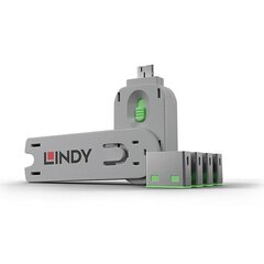 Lindy USB-pordi blokeerija 40451 цена и информация | Адаптеры и USB-hub | kaup24.ee