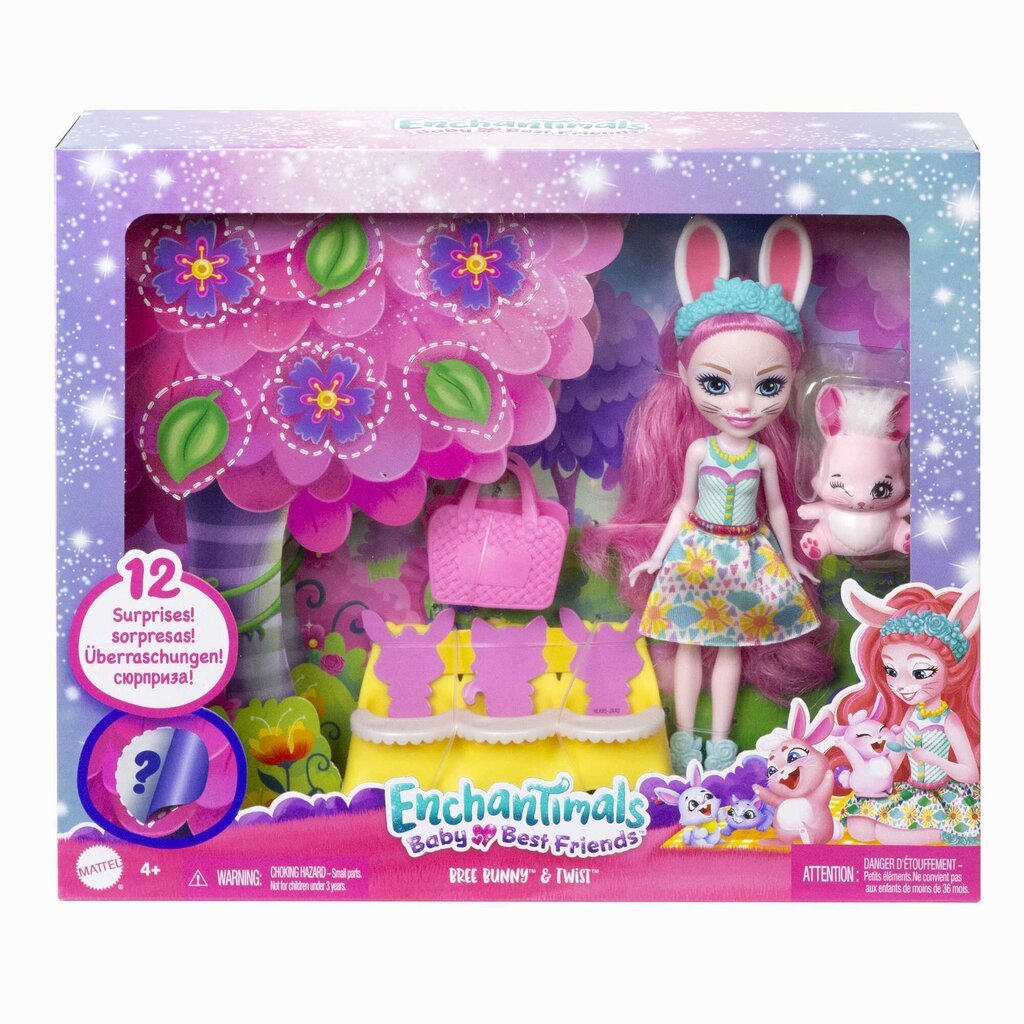 Enchantimals® Beebisõprade üllatuskomplekt jänku HLK85 цена и информация | Tüdrukute mänguasjad | kaup24.ee