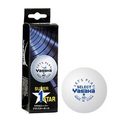 Yasaka XXX 40+ 1pcs white цена и информация | Товары для большого тенниса | kaup24.ee