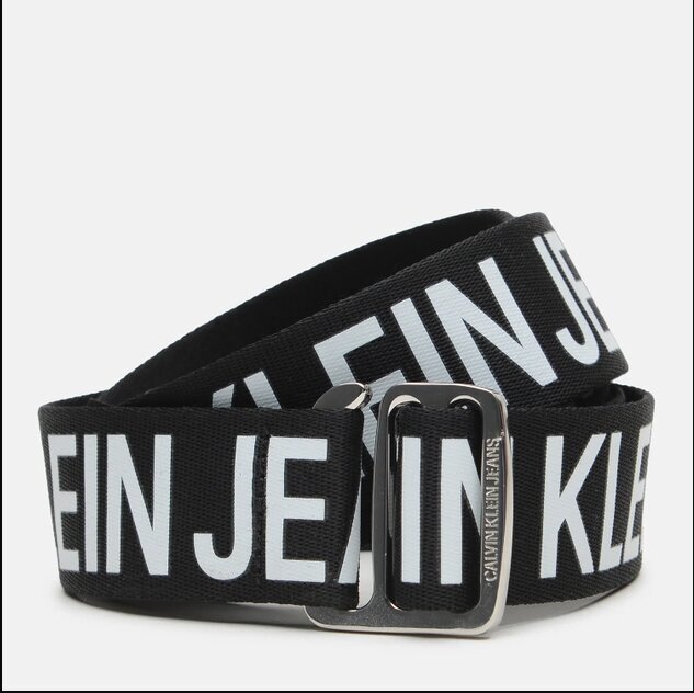 Calvin Klein Jeans Slider Tape Belt meeste vöö, 35mm, must цена и информация | Meeste vööd | kaup24.ee