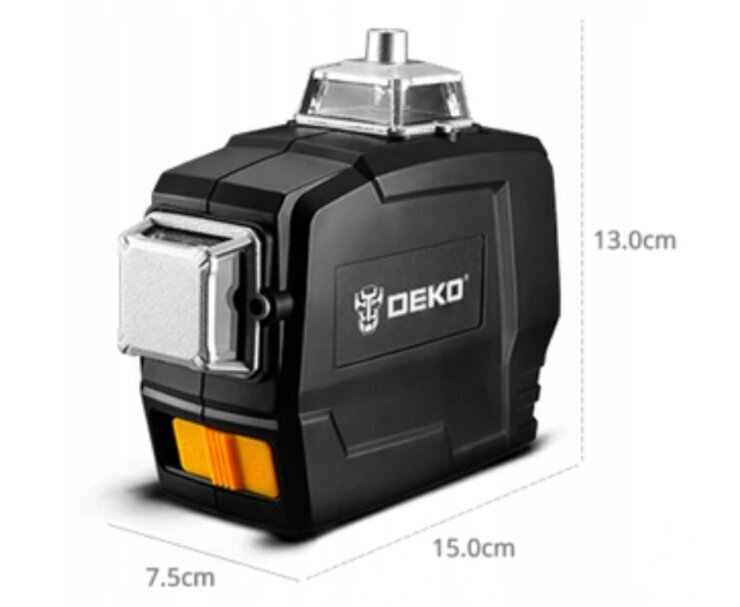 Lasertasememõõtur 360 4D 20m Deko DKLL12P-01 цена и информация | Käsitööriistad | kaup24.ee