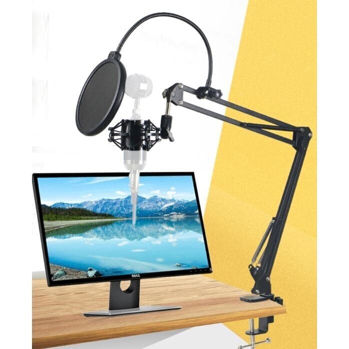 Kokkupandav lauaalus mikrofonihoidikuga цена и информация | Mikrofonid | kaup24.ee