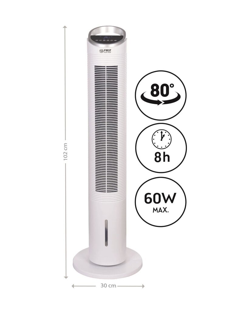 TZS First Austria Toweri ventilaator veeuduga FA-5560-4 hind ja info | Ventilaatorid | kaup24.ee