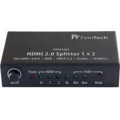 Разветвитель FeinTech VSP01202 HDMI 2.0 цена и информация | Принадлежности для музыкальных инструментов | kaup24.ee