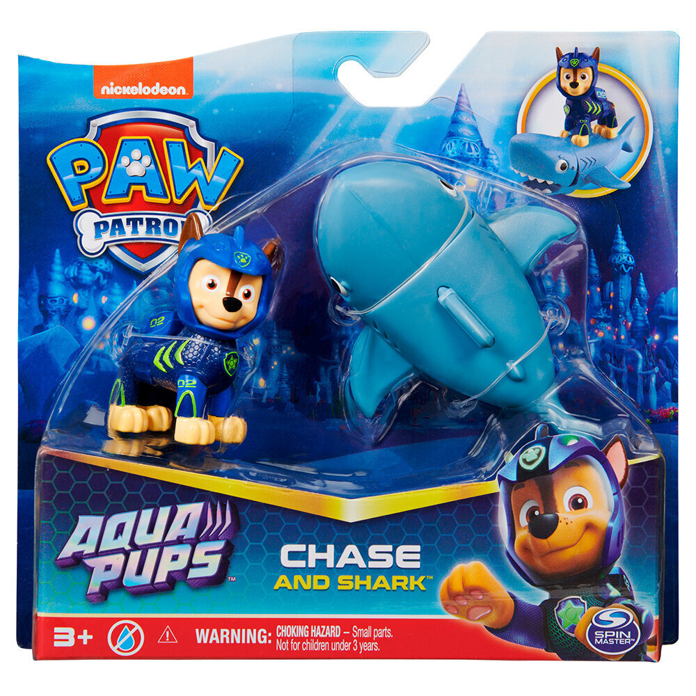 Kuju Paw Patrol (Käpapatrull) Aqua Hero Pups Chase 6066149, sinine цена и информация | Poiste mänguasjad | kaup24.ee