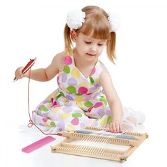 Мастерская деревянного ткацкого станка Viga Montessori цена и информация | Развивающие игрушки | kaup24.ee