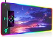 RGB mänguhiirepadi XXL, 800 x 300 x 4 cm, 10 W Qi kiirlaadimine цена и информация | Hiired | kaup24.ee