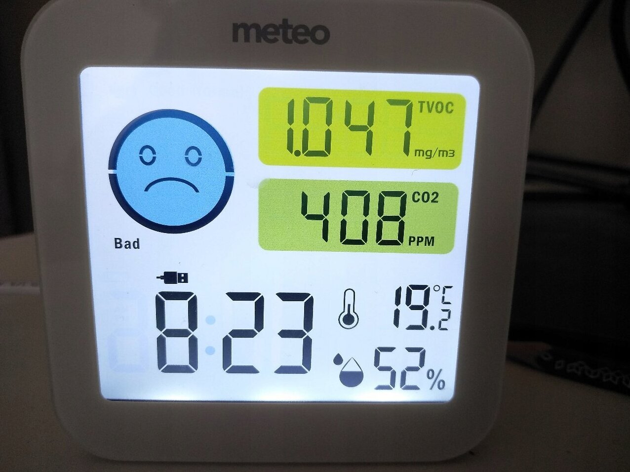 Meteoroloogiajaam, DCF-süsteemiga kell, CO2, TVOC hind ja info | Ilmajaamad, termomeetrid | kaup24.ee