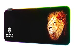 Коврик для мыши XXL RGB 30x80 см, лев цена и информация | Мыши | kaup24.ee