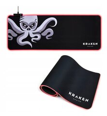 Kraken, hiire-/klaviatuuripadi 30 cm x 80 cm RGB XXXL цена и информация | Мыши | kaup24.ee