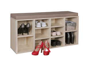 Полка для обуви Laura, коричневый цвет цена и информация | Полки для обуви, банкетки | kaup24.ee