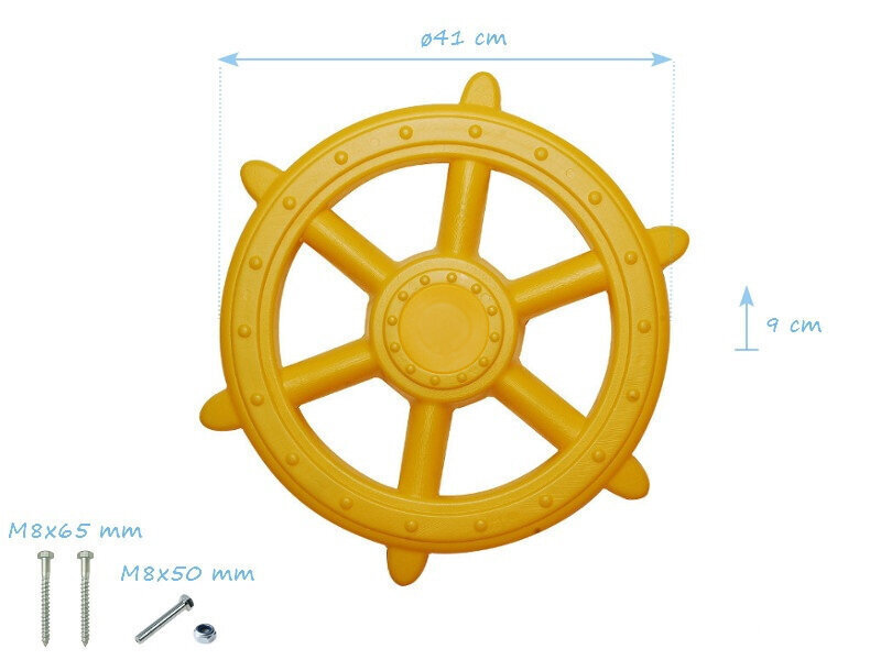 Piraadilaeva rool Just Fun, kollane цена и информация | Mänguväljakud, mängumajad | kaup24.ee