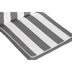 Подушка для стула DKD Home Decor, серый / белый (42 x 4 x 115 cм) цена и информация | Декоративные подушки и наволочки | kaup24.ee