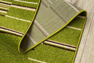Rugsx ковровая дорожка Heat-Set Fryz Neli, зелёная, 70 см цена и информация | Коврики | kaup24.ee