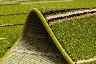 Rugsx ковровая дорожка Heat-Set Fryz Neli, зелёная, 70 см цена и информация | Ковры | kaup24.ee