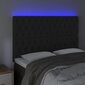 vidaXL LED-voodipeats, must, 144x7x118/128 cm, samet hind ja info | Voodid | kaup24.ee