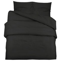 vidaXL voodipesukomplekt, must, 260x220 cm hind ja info | Voodipesu | kaup24.ee