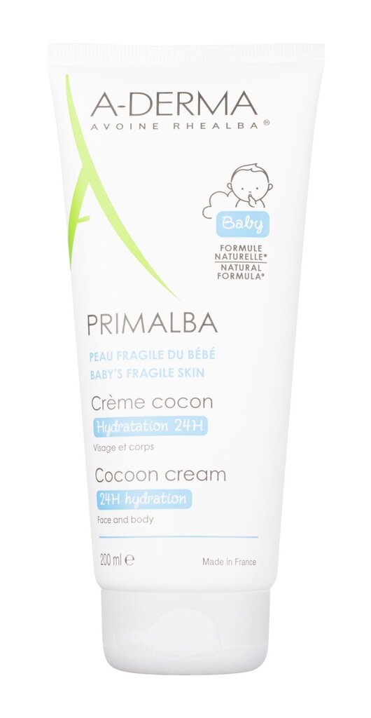 A-Derma Primalba Cocoon Cream kehakreem lastele 200 ml hind ja info | Laste ja ema kosmeetika | kaup24.ee