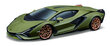 Kaugjuhtimispuldiga mudelauto Maisto Tech Lamborghini Sian FKP37 82338, roheline hind ja info | Poiste mänguasjad | kaup24.ee