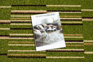 Rugsx ковровая дорожка Heat-Set Fryz Neli, зелёная, 80 см цена и информация | Ковры | kaup24.ee