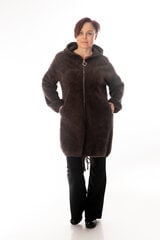 Пальто из ткани с ворсом на застёжке «молния» цена и информация | Женские пальто | kaup24.ee