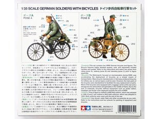 Tamiya - German Soldiers with Bicycles, 1/35, 35240 hind ja info | Klotsid ja konstruktorid | kaup24.ee