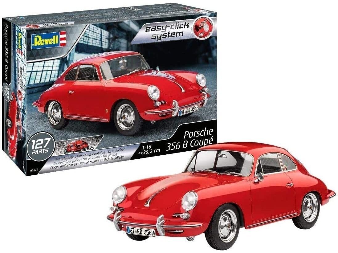 Revell - Porsche 356 Coupe (easy-click), 1/16, 07679 hind ja info | Klotsid ja konstruktorid | kaup24.ee