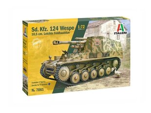 Italeri - Sd.Kfz.124 Wespe 10,5 cm. Leichte Feldhaubitze, 1/72, 7061 цена и информация | Конструкторы и кубики | kaup24.ee