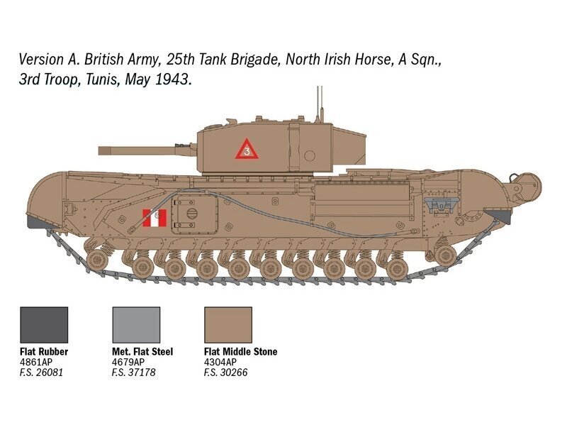 Italeri - Churchill Mk.III, 1/72, 7083 hind ja info | Klotsid ja konstruktorid | kaup24.ee