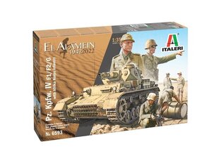 Italeri - Pz.Kpfw.IV Ausf.F1/F2/G with Afrika Korps Infantry El Alamein 80th Anniversary, 1/35, 6593 hind ja info | Klotsid ja konstruktorid | kaup24.ee