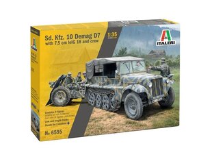 Italeri - Sd. Kfz. 10 Demag D7 with 7,5 cm leIG 18 and crew, 1/35, 6595 цена и информация | Конструкторы и кубики | kaup24.ee