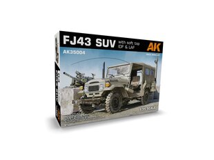 AK Interactive - Toyota Land Cruiser FJ43 SUV with Soft Top IDF & LAF, 1/35, AK35004 цена и информация | Конструкторы и кубики | kaup24.ee