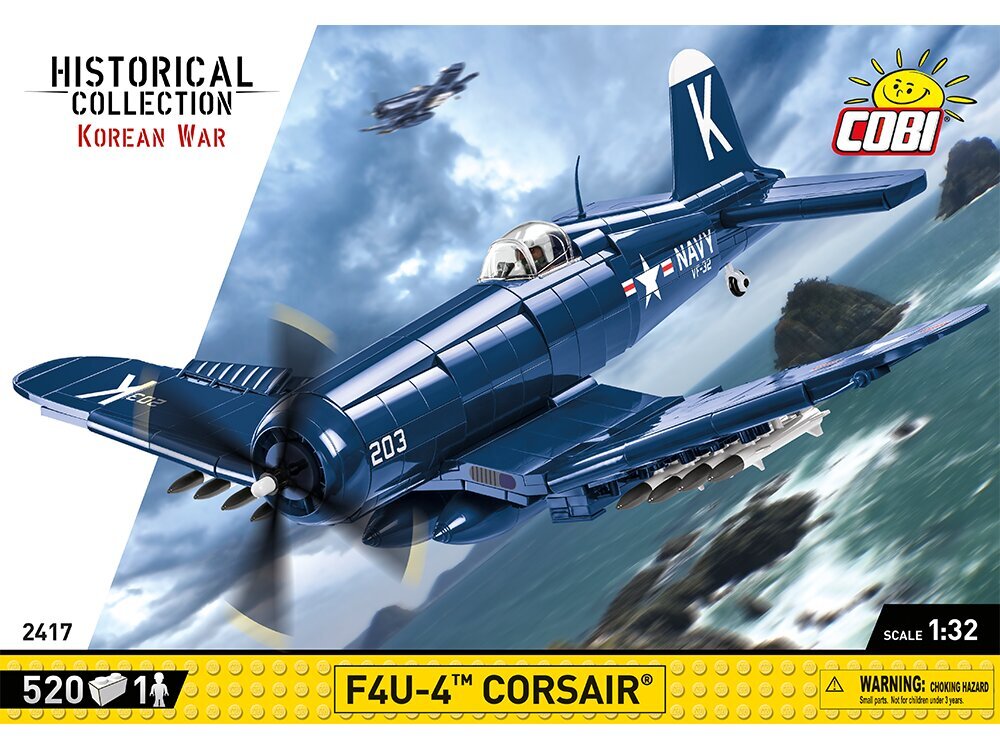 COBI - Plastkonstruktorid F4U-4 Corsair, 1/32, 2417 цена и информация | Klotsid ja konstruktorid | kaup24.ee