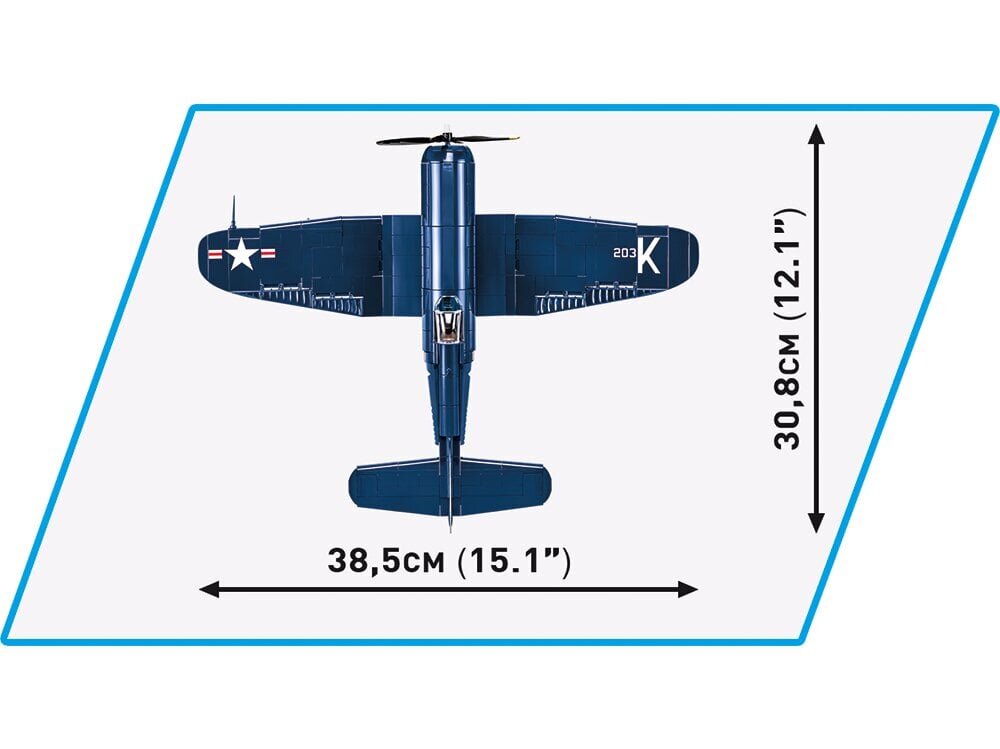 COBI - Plastkonstruktorid F4U-4 Corsair, 1/32, 2417 цена и информация | Klotsid ja konstruktorid | kaup24.ee