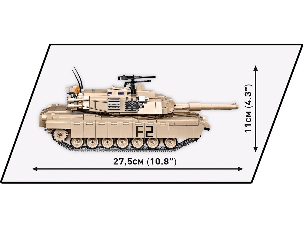 COBI - Plastkonstruktorid M1A2 Abrams, 1/35, 2622 hind ja info | Klotsid ja konstruktorid | kaup24.ee