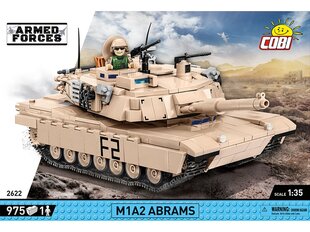 COBI - Конструктор M1A2 Abrams, 1/35, 2622 цена и информация | Конструкторы и кубики | kaup24.ee