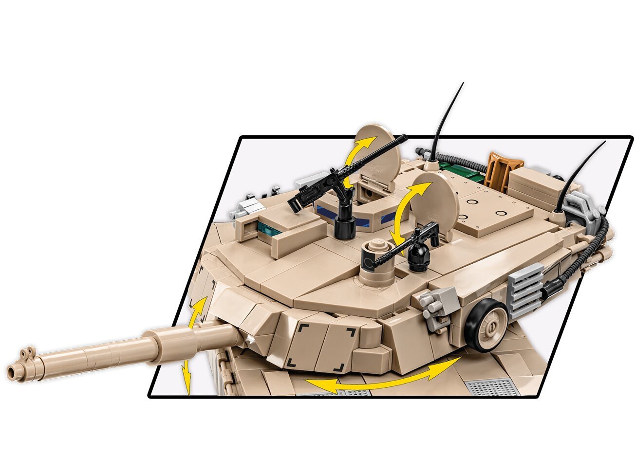 COBI - Plastkonstruktorid M1A2 Abrams, 1/35, 2622 hind ja info | Klotsid ja konstruktorid | kaup24.ee