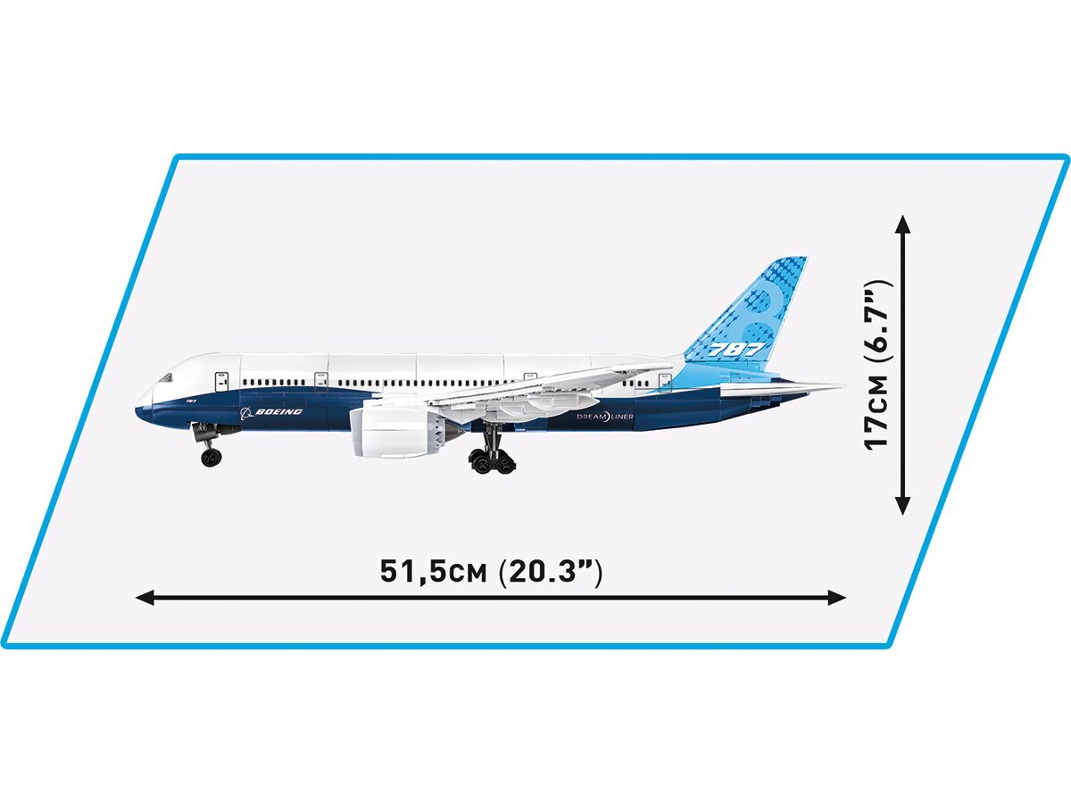 COBI - Plastkonstruktorid Boeing 787 Dreamliner, 1/110, 26603 цена и информация | Klotsid ja konstruktorid | kaup24.ee