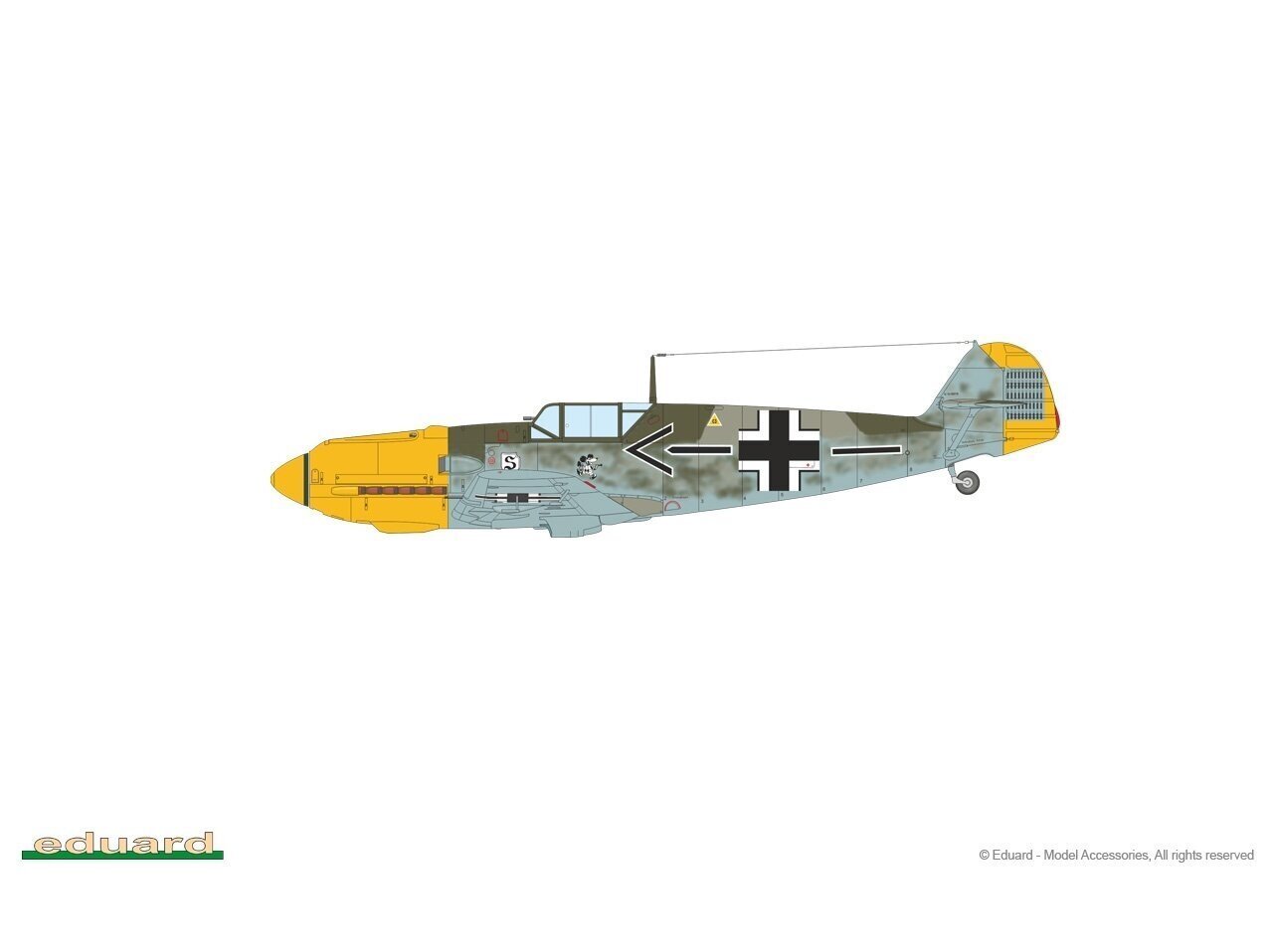 Eduard - Messerschmitt Bf 109E-4 Profipack, 1/72, 7033 цена и информация | Klotsid ja konstruktorid | kaup24.ee