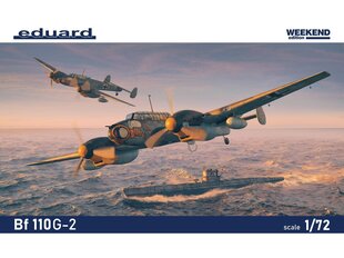 Eduard - Messerschmitt Bf 110G-2 Weekend edition, 1/72, 7468 цена и информация | Конструкторы и кубики | kaup24.ee